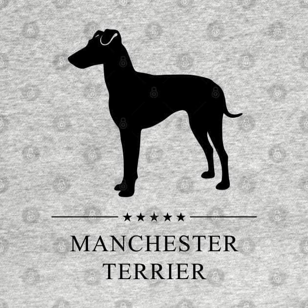 Manchester Terrier Black Silhouette by millersye